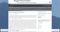 Desktop Screenshot of bloggertobenamedlater.com